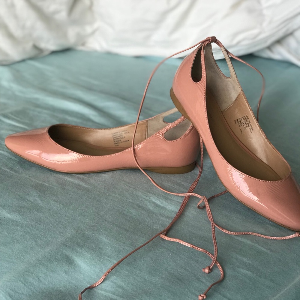 Banana Republic Lace-up Ballet Flats